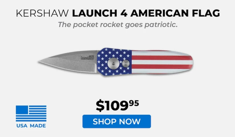 Kershaw Launch 4 American Flag