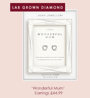 Laboratory Grown Diamond A Little 'Wonderful Mum' Earrings In Silver Plating