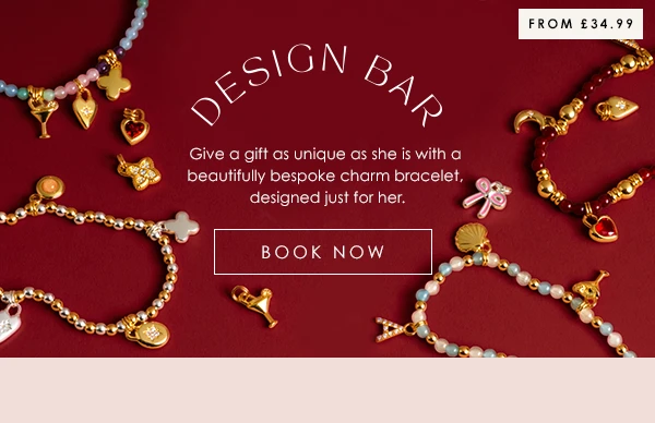Design Bar - Make this Christmas magical with a beautifully bespoke charm bracelet, thoughtfully designed and gifted with love.