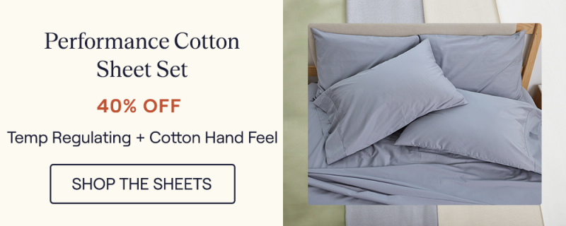 A close up of the Pewter Performance Cotton Sheet Set