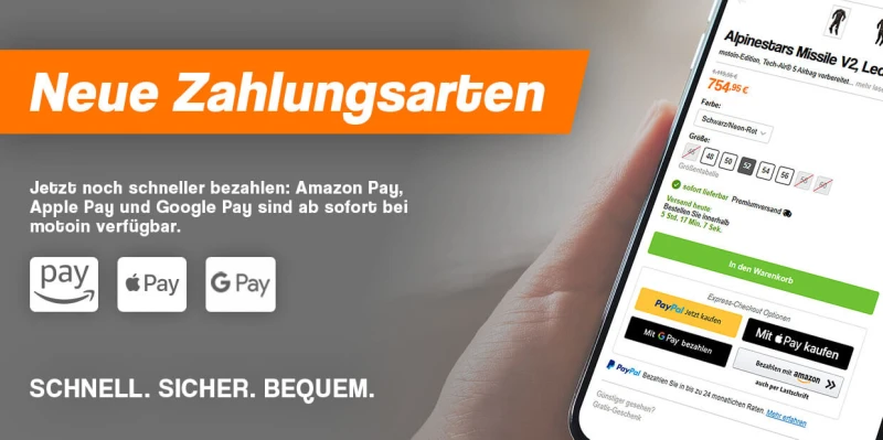 Neue Zahlarten bei motoin