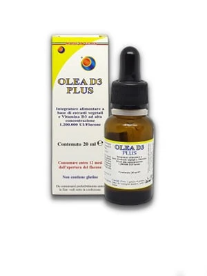 Image of Integratore Olea D3 Plus gocce per ossa e immunità, 20ml
