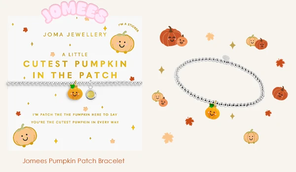 Kids' A Little Jomees 'Cutest Pumpkin In The Patch' Bracelet In Silver and Gold Plating