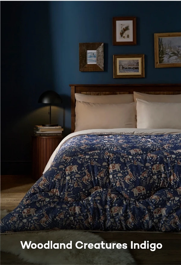 Woodland Creatures Indigo