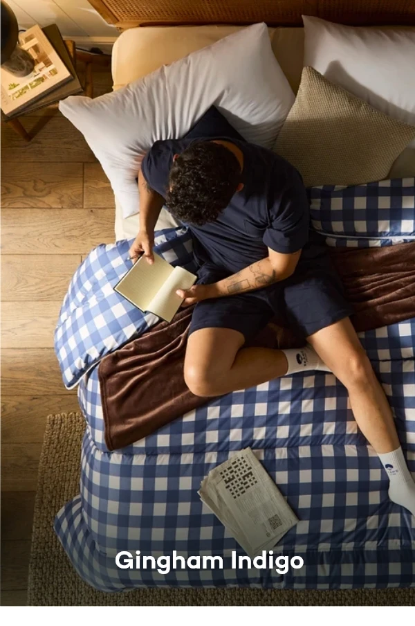 Gingham Indigo