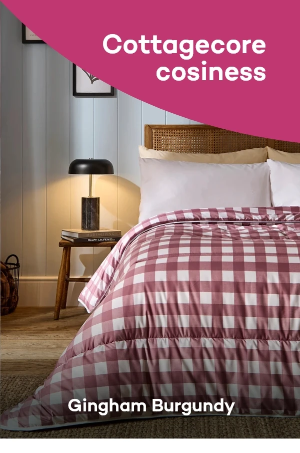 Gingham Burgundy