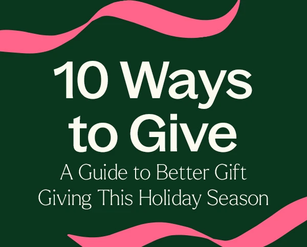 10 Ways to Give
