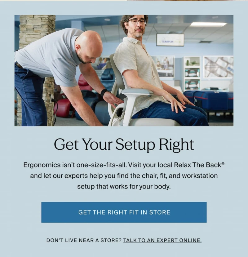 get the right fit in store