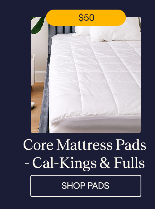 The Core Mattress Pad on a bed