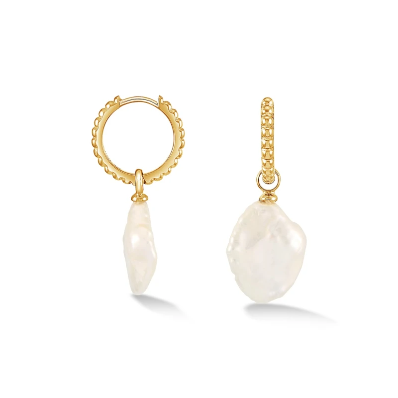 Image of Luna Pearl™ Keshi Hoops