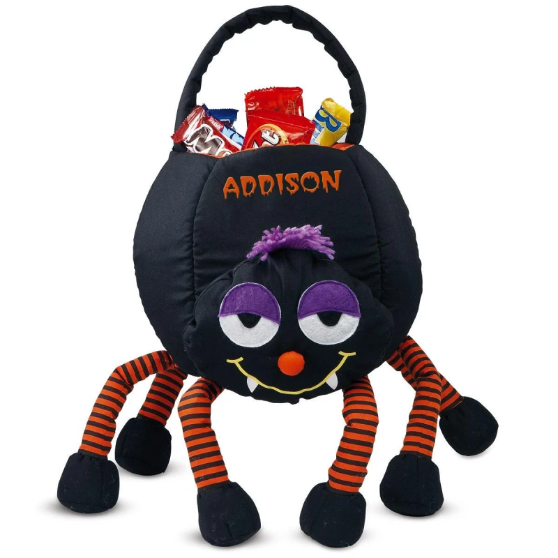 Image of Spider Personalized Halloween Treat Bag