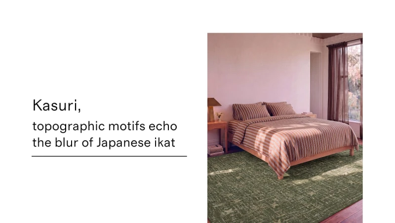 Kasuri, topographic motifs echo the blur of Japanese ikat