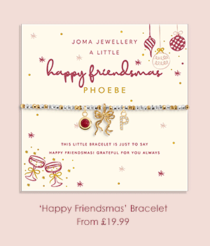 Christmas Little Stories 'Happy Friendsmas' Bracelet In Silver and Gold Plating