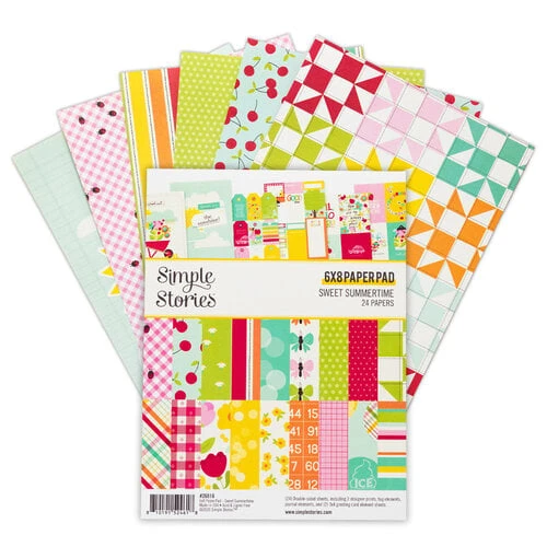 Image of Simple Stories - Sweet Summertime Collection - 6 x 8 Paper Pad