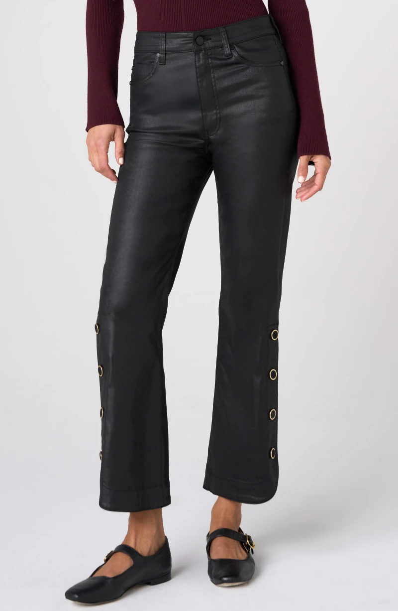 Image of HANNAH CROP FLARE W/ BUTTONED SLIT