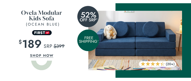 Ovela Modular Kids Sofa (Ocean Blue)