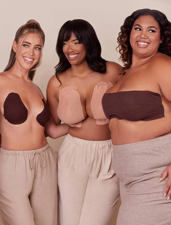 MODELS WEARING BREAST SOLUTIONS PRODUCTS