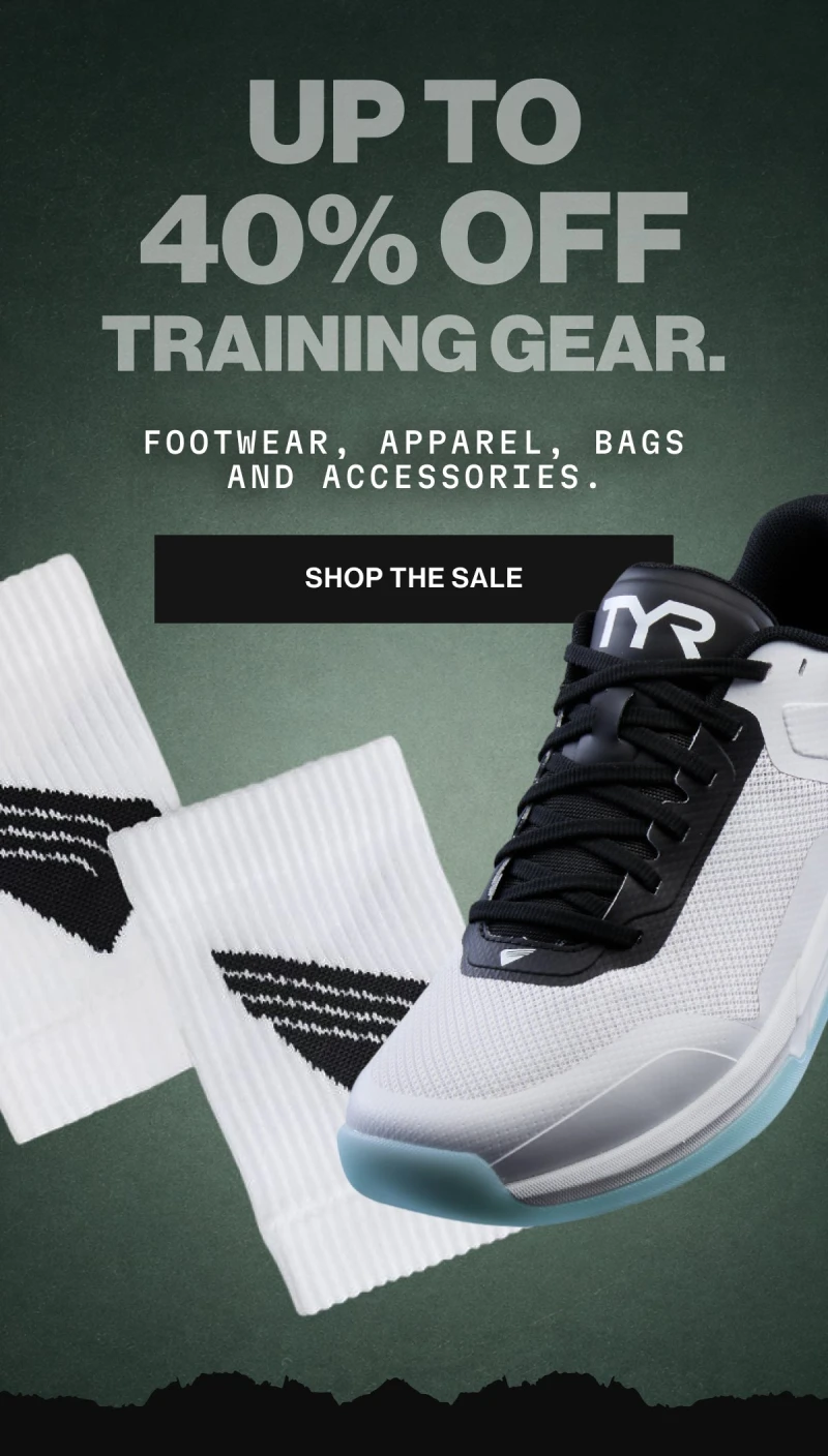 Up to 40% off training gear. Footwear, apparel, bags and accessories. Shop the sale