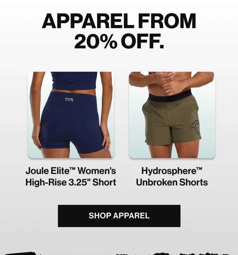 Apparel from 20% off. Joule Elite™ Women's High-Rise 3.25" Short. Hydrosphere™ Unbroken Shorts. Shop apparel.