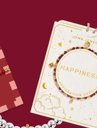 Affirmation Card 'Happiness' Bracelet