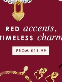 Red accents, timeless charm - From £16.99