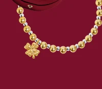 Words To Treasure 'Lucky Charm' Bracelet In Silver and Gold Plating
