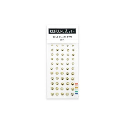 Image of Concord and 9th - Enamel Dots - Gold