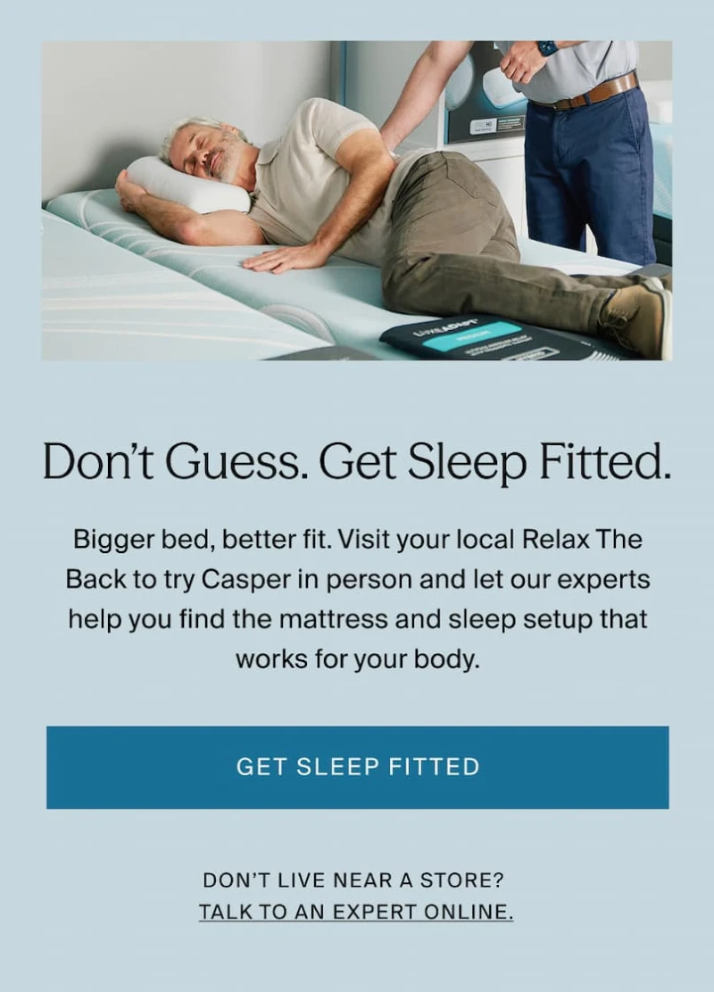 get sleep fitted