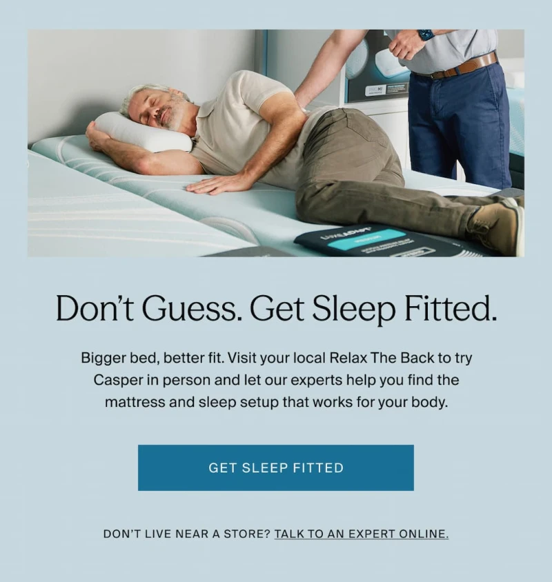 get sleep fitted