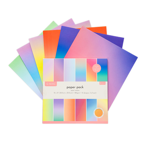 Crafter's Companion - 12 x 12 Paper Pad - Pearl Ombre
