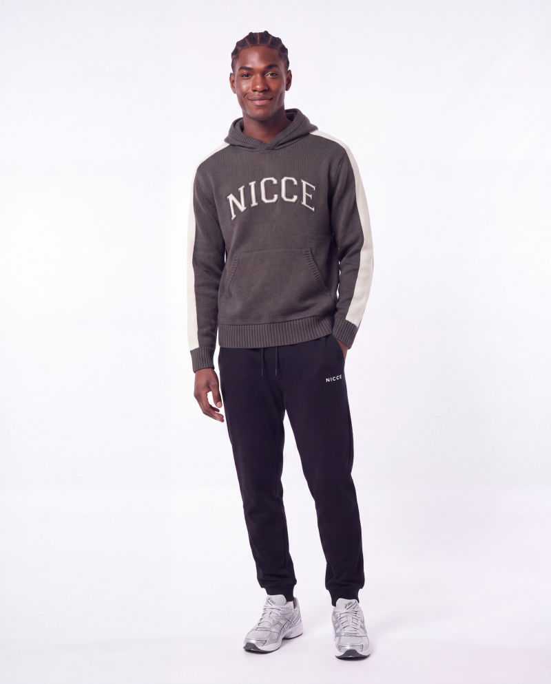 Image of NICCE Instar Knitted Hoodie | Coal