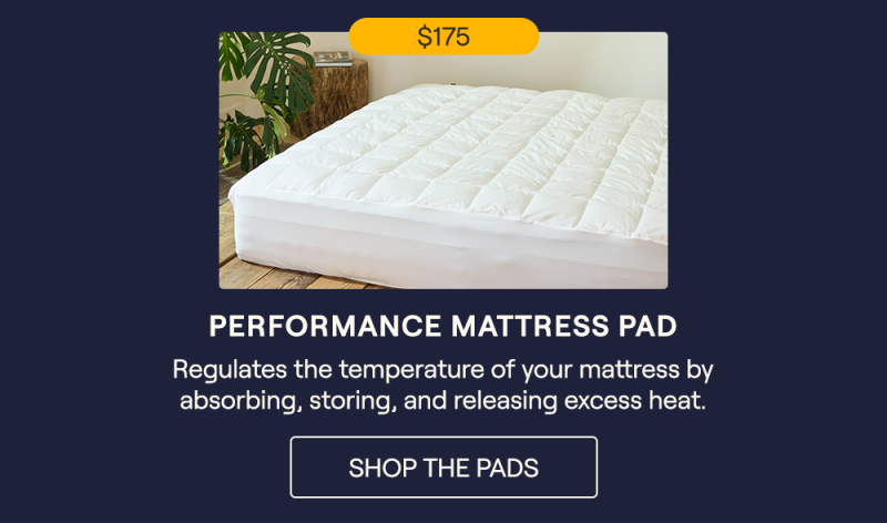 The Performance Mattress Pad on a mattress