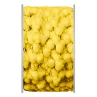 Doodlebug Design - Monochromatic Collection - Wired Pom Pom Trim - Bumblebee - 25 Yards