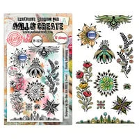 AALL and Create - Merveilles d'Automne Collection - Clear Photopolymer Stamps - Fleurs Curieuses