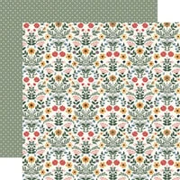 Echo Park - Welcome Home Collection - 12 x 12 Double Sided Paper - Nordic Floral