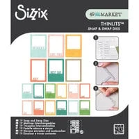 Sizzix - 49 and Market Collection - Thinlits Dies - Snap and Swap Instamatic
