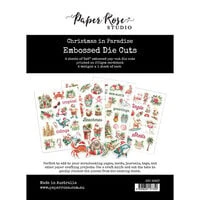 Paper Rose - Christmas in Paradise Collection - Embossed Die Cuts