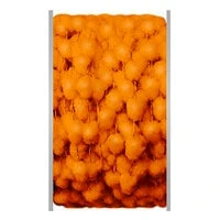 Doodlebug Design - Monochromatic Collection - Wired Pom Pom Trim - Tangerine - 25 Yards