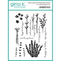 Gina K Designs - Clear Photopolymer Stamps - Lavender Field