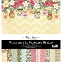 Paper Rose - Christmas in Paradise Collection - 12 x 12 Paper Pack - Basics