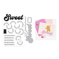 Hero Arts - Beary Sweet Holiday Collection - Die And Clear Photopolymer Stamp Set - Sweet Wishes