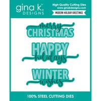 Gina K Designs - Dies - Modern Holiday Greetings