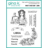 Gina K Designs - Clear Photopolymer Stamps - What's Your Sign- Libra