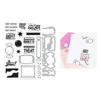 Hero Arts - Beary Sweet Holiday Collection - Die And Clear Photopolymer Stamp Set - Candy Wrappers