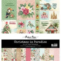 Paper Rose - Christmas in Paradise Collection - 12 x 12 Paper Pack