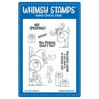 Whimsy Stamps - Clear Photopolymer Stamps - Peeking Reindeer