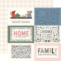 Echo Park - Welcome Home Collection - 12 x 12 Double Sided Paper - 6 x 4 Journaling Cards