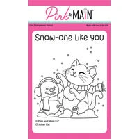 Pink and Main - Clear Photopolymer Stamps - October Cat