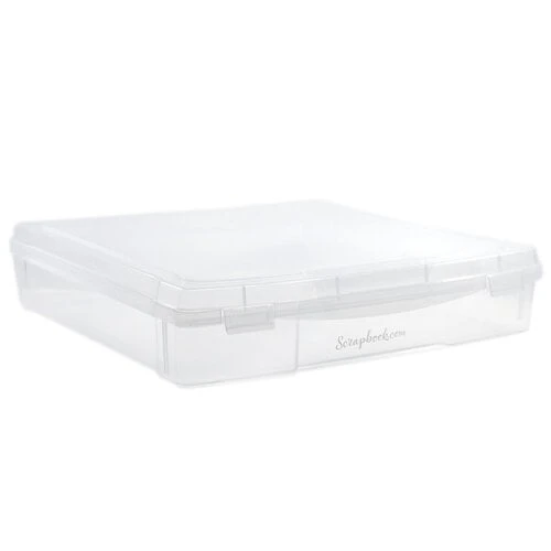 Image of Scrapbook.com - Clear Craft Storage Box - 12x12