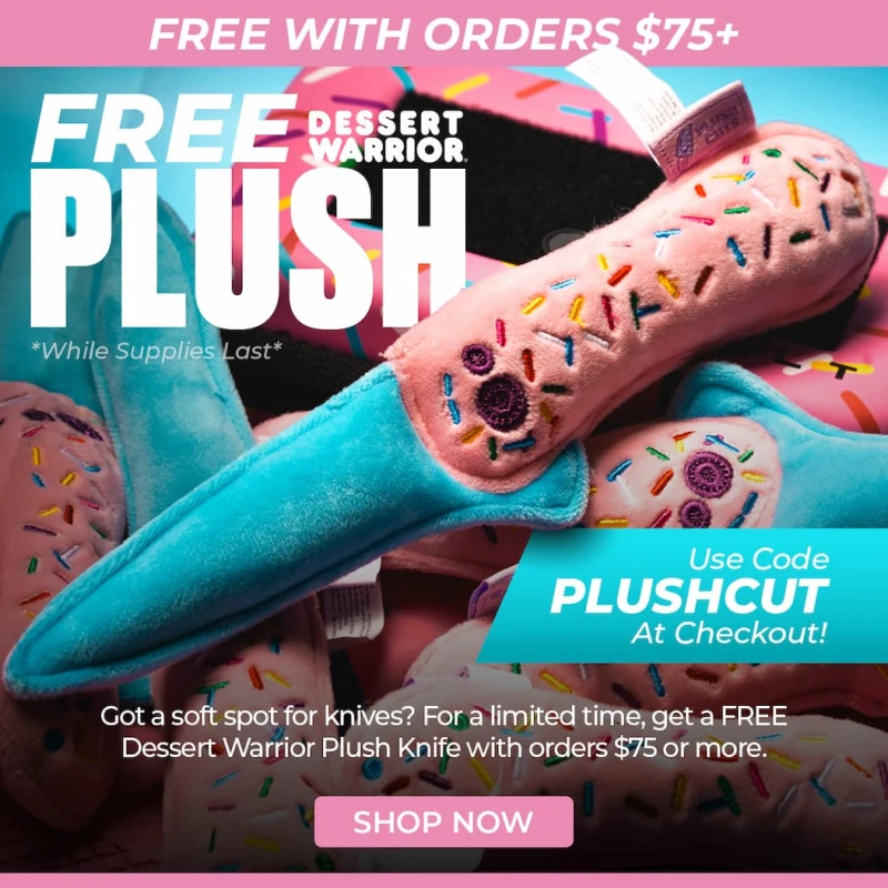 FREE Dessert Warrior Plush Cut With Orders $75+